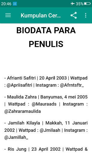 Kumpulan Cerpen Wattpad Squad screenshot 4