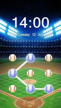 Applock Theme Baseball screenshot 4