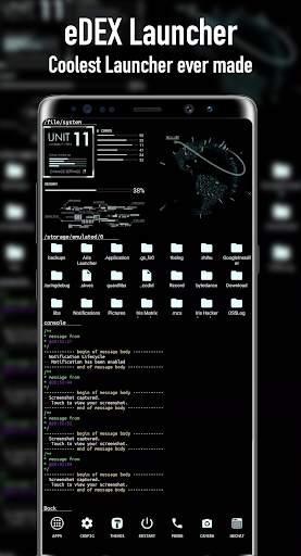 eDEX Launcher screenshot 1