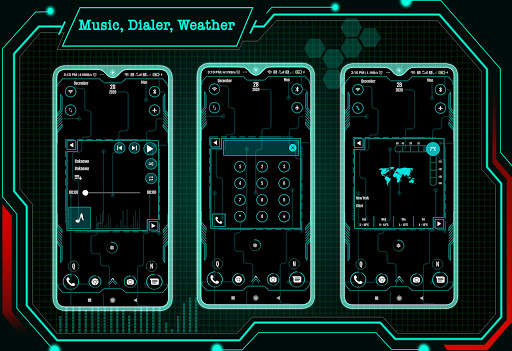 Futuristic Launcher 2 - 2020-  nextgen theme screenshot 3
