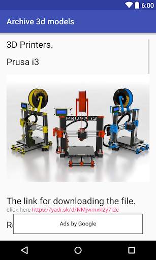 3D printer 3D models Archive screenshot 4