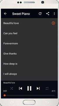 SWEET PIANO Mp3 screenshot 4