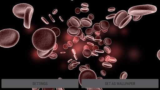 Blood Cells Particles 3D Parallax Live Wallpaper screenshot 10