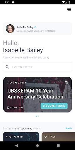 EVENTS MOBI screenshot 2