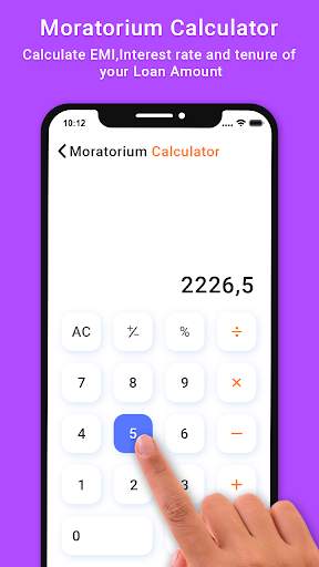 EMI Moratorium Calculator screenshot 5