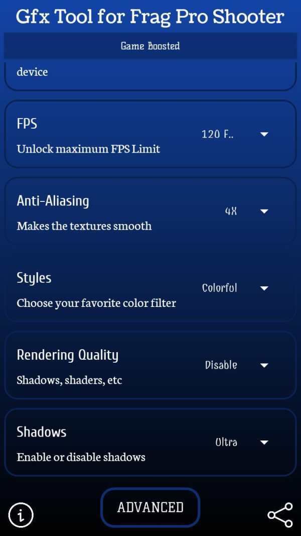 GFX TOOL FOR FRAG PRO SHOOTER screenshot 2