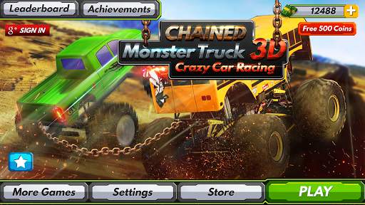 Chained Monster Truck 3D Crazy Car Racing screenshot 3