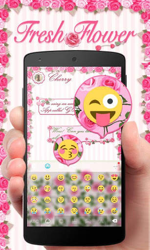 Fresh Flower GO Keyboard Theme स्क्रीनशॉट 4