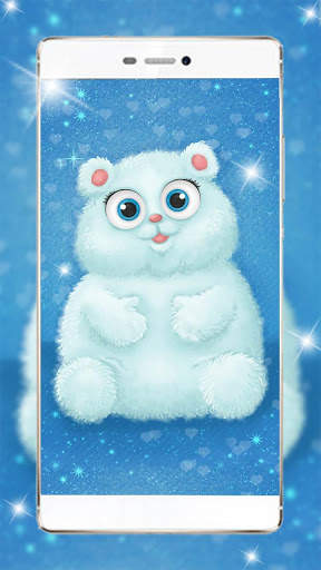 Cute Fluffy Puppy Live Wallpaper screenshot 3