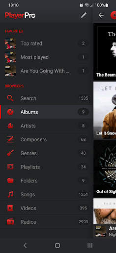 PlayerPro Red Fusion Skin screenshot 4
