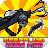 Mod Grappling Hook 2018 for MCPE icon
