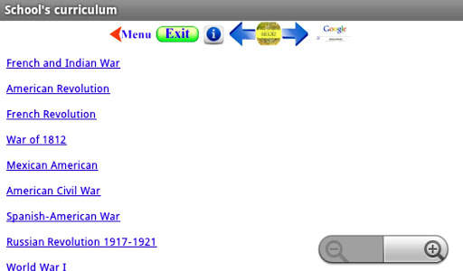 School's curriculum screenshot 7
