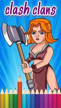 Clash Clans Coloring Game screenshot 1