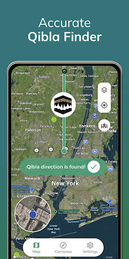 Qibla Finder Compass 100% screenshot 1