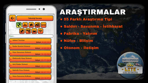 Global War Simulation - Kuzey Amerika LITE screenshot 3