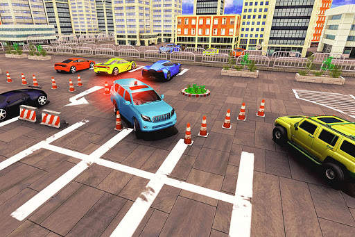 Simulator Parking Spooky Jeep Polis Baru Permainan screenshot 7