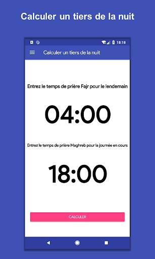 Calculer un tiers de la nuit screenshot 1