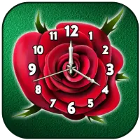 Flower clock live wallpaper