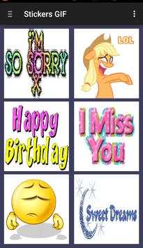 GIF Stickers screenshot 1
