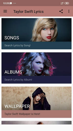 Taylor Swift Lyrics 2 تصوير الشاشة
