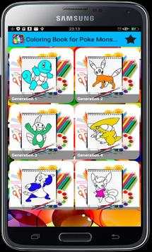 Coloring Book for Pokemon Fans screenshot 2