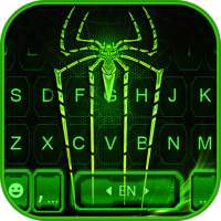 Тема для клавиатуры Neon Electric Spider on 9Apps