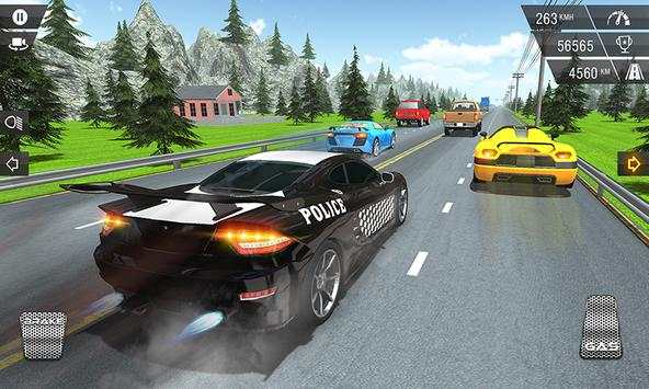 Racing In Police Car screenshot 1