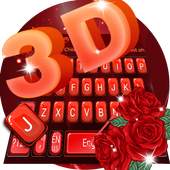 Red Rose 3D keyboard 10001002