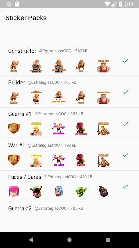Stickers for COC WAStickerApps screenshot 1