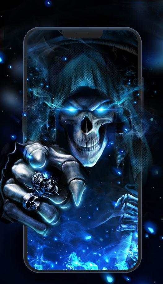 Flaming Grim Reaper Live Wallpaper screenshot 1
