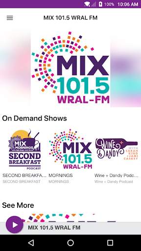 MIX 101.5 WRAL FM 1 تصوير الشاشة