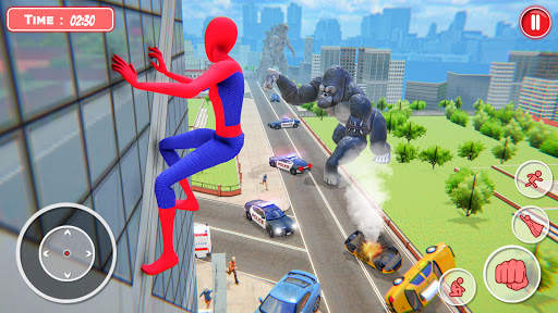Flying Super Spider Rope Hero: Gangster Crime City स्क्रीनशॉट 3