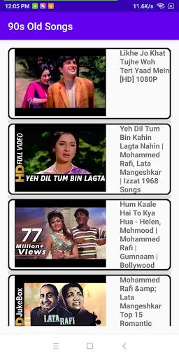 90 Music Videos : Old Hindi songs screenshot 5