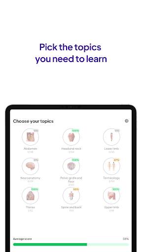 Daily Anatomy Flashcards स्क्रीनशॉट 7