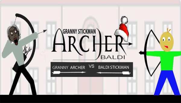 Granny Archer vs Stickman baldi скриншот 1