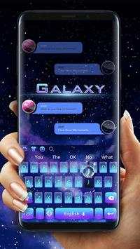 Purple Blue Galaxy Keyboard screenshot 2