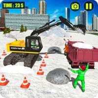 Mega Snow Excavator Machine Simulator 20 logo