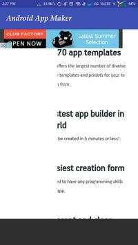 App Maker For Android screenshot 2