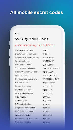 Secret Mobile Codes & Tricks screenshot 4