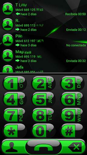 THEME FUTURA GREEN EXDIALER screenshot 1