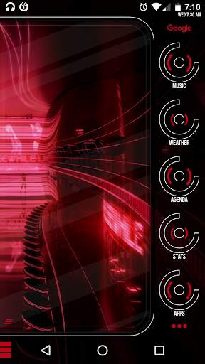 CMX - Side Sektors · KLWP Theme screenshot 2