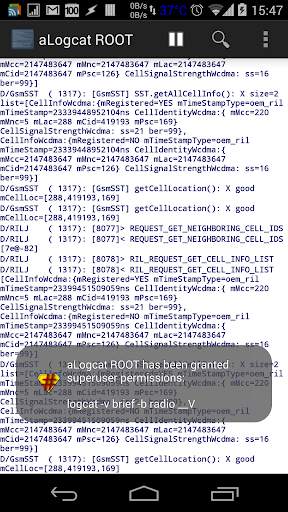 [ROOT] aLogcat screenshot 2