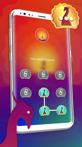 Peacock Rainbow Gradient Launcher Theme screenshot 4