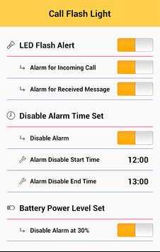Call Flash Light screenshot 1