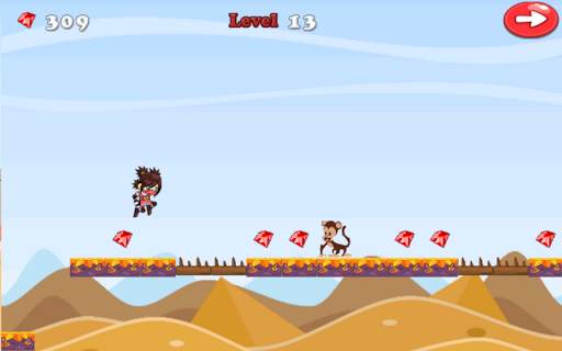 Cute Ninja Girl Adventure Free game screenshot 4
