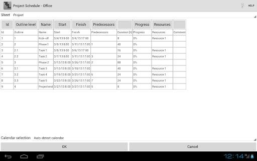 Project Schedule - Office screenshot 5