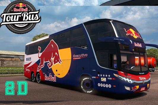 Bus Redbull Tourist Simulator screenshot 1