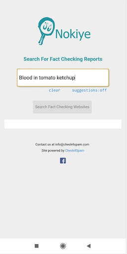 Fake News Search Engine - Fight Fake News - Nokiye screenshot 2