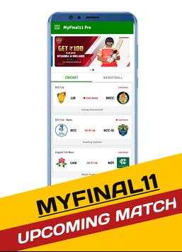 MYF11 - Dream11 Prediction & Live Cricket Score screenshot 1