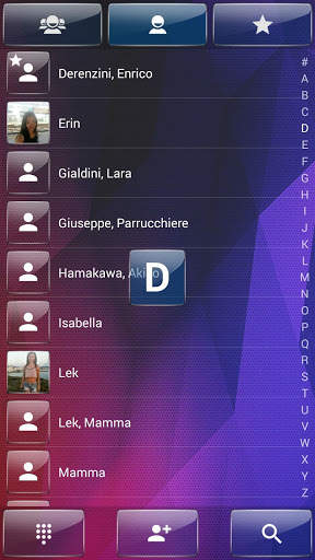 Dialer theme Polygon Glass 4 تصوير الشاشة